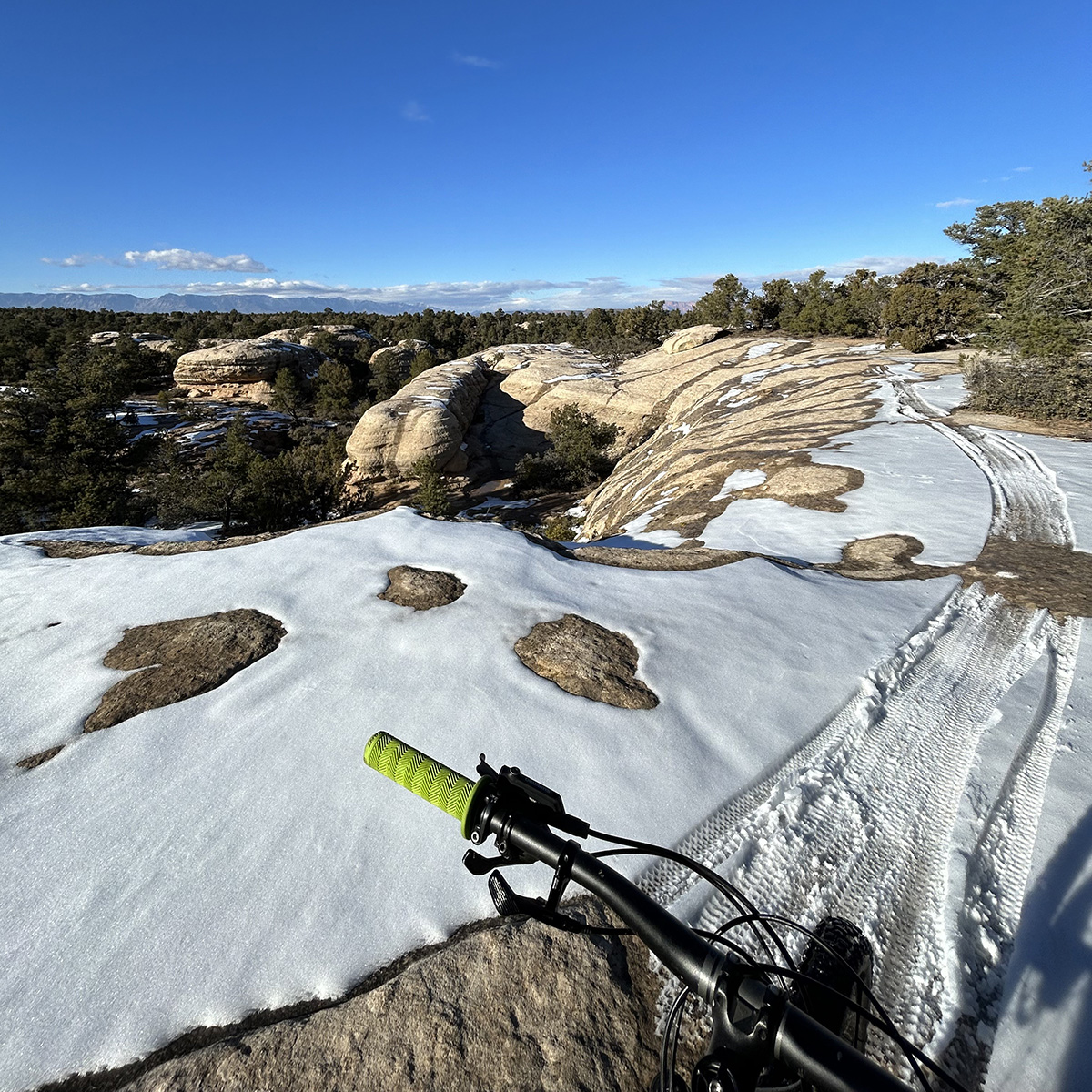 mountain biking at goosberry mesa in southern utah